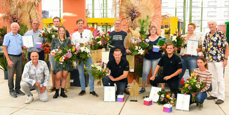Winnaars Limonium, Aster, Dahlia en Nerine bekend Winnaars Limonium, Aster, Dahlia en Nerine bekend
