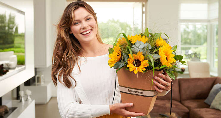 Bloemetje als dank voor de thuisblijvers Bloemetje als dank voor de thuisblijvers