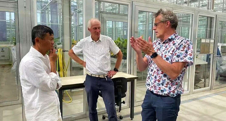 Jack Ma bezoekt WUR Jack Ma bezoekt WUR