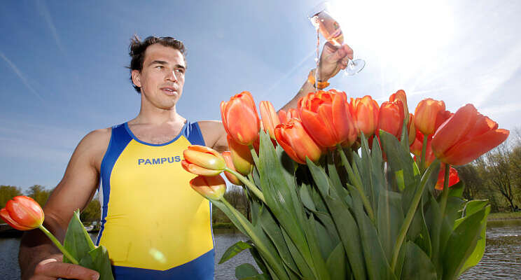 Oranje passietulp gedoopt Oranje passietulp gedoopt